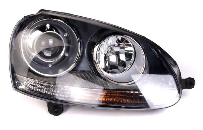 VW Headlight Assembly - Passenger Side (Xenon) 1K6941040B - Hella 010168021